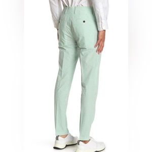 Burberry Gingham cotton tailor trousers in pale opal size 52 EU 42 US 36” waist